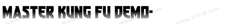 Master Kung Fu DEMO字体转换